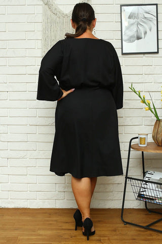  Plus size dress model 168959 Karko 