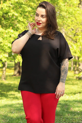  Plus size blouse model 169033 Karko 